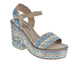 Alma en Pena V20315 Azul RAFIA MULTI Sandalias Mujer - ¡Entrega 24h gratis!