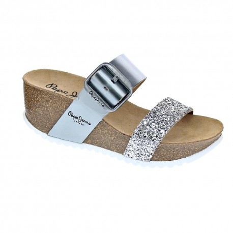 Pepe Jeans Tyron Plum Plata PLS90289 Sandalias Mujer - ¡Entrega 24h gratis!