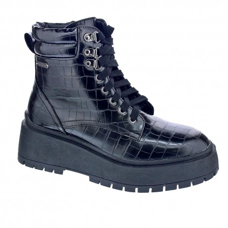 Pepe Jeans Bobbing Croco Negro BLACK Botines Mujer - ¡Entrega 24h gratis!