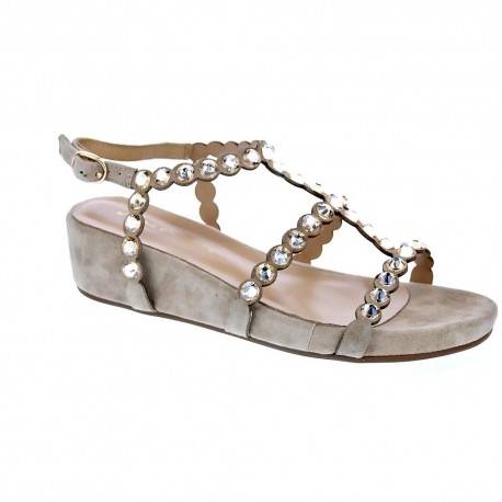 Alma en Pena V21334 Beige SUEDE VISON Sandalias Mujer - ¡Entrega 24h gratis!