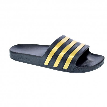 Adidas Adilette Aqua Negro BLCK/GOLD Chanclas Mujer - ¡Entrega 24h gratis!